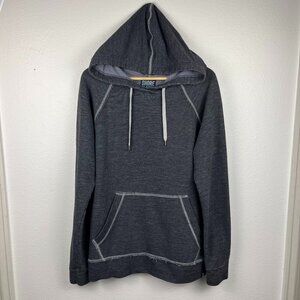 Shore | Mens Lightweight Dark Grey Knit Hoodie, Surf, size S